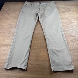 UNTUCKit Khaki Tan Straight Fit Pants Mens 36x30 Stretch Casual Chinos